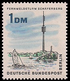 1 DM Briefmarke: Neues Berlin