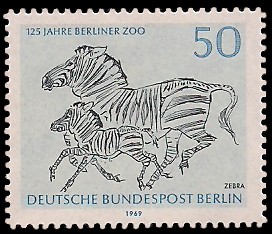 50 Pf Briefmarke: 125 Jahre Berliner Zoo