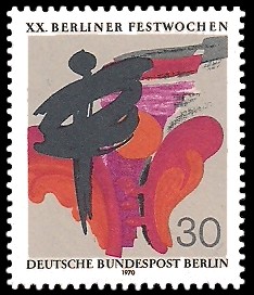 30 Pf Briefmarke: Berliner Festwochen