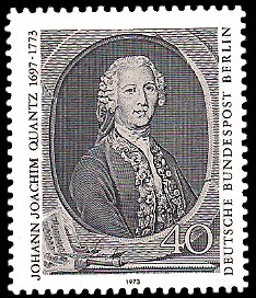 40 Pf Briefmarke: 200. Todestag Johann Joachim Quantz