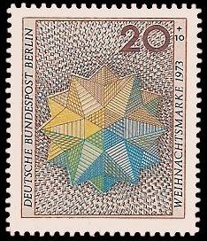 20 + 10 Pf Briefmarke: Weihnachtsmarke 1973