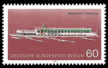 60 Pf Briefmarke: Personenschifffahrt