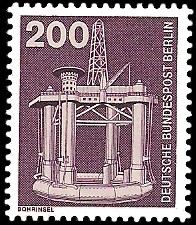 200 Pf Briefmarke: Industrie und Technik