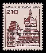 210 Pf Briefmarke: Burgen und Schlösser