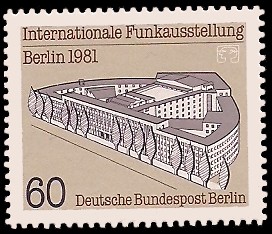 60 Pf Briefmarke: Internationale Funkausstellung 1981