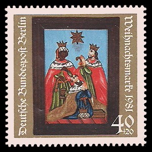 40 + 20 Pf Briefmarke: Weihnachtsmarke 1981
