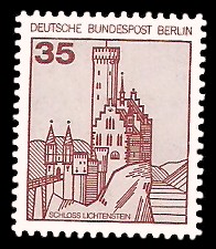 35 Pf Briefmarke: Burgen und Schlösser