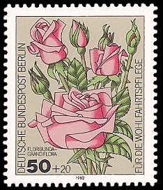 50 + 20 Pf Briefmarke: Wohlfahrtsmarke 1982, Rosen