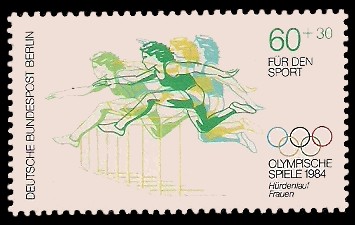 60 + 30 Pf Briefmarke: Für den Sport 1984