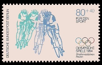 80 + 40 Pf Briefmarke: Für den Sport 1984