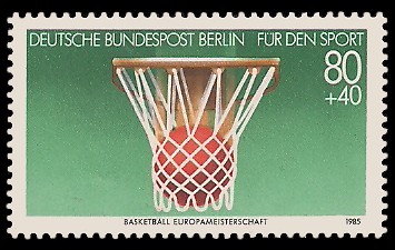 80 + 40 Pf Briefmarke: Für den Sport 1985
