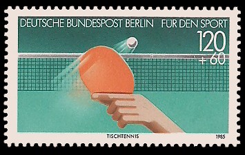 120 + 60 Pf Briefmarke: Für den Sport 1985