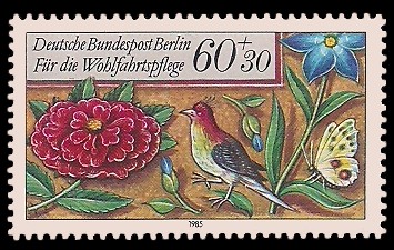 60 + 30 Pf Briefmarke: Wohlfahrtsmarke 1985, Miniaturen