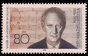 80 Pf Briefmarke: 100. Geburtstag Wilhelm Furtwängler